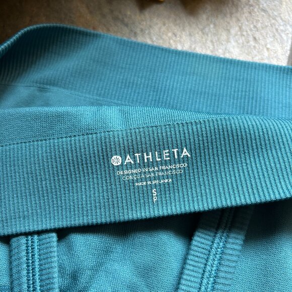 Athleta Rib-knit Criss-cross Bra Top in Teal (NWOT) - Picture 6 of 6